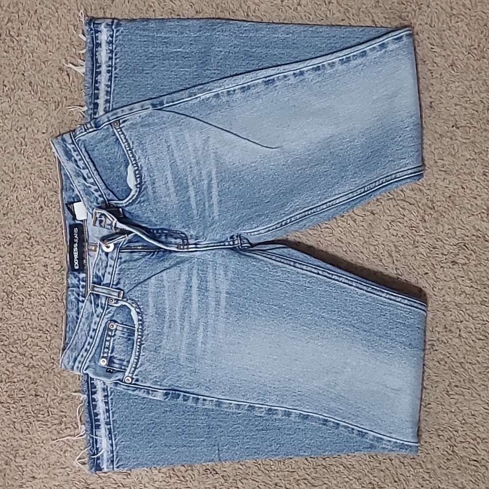 Express Jeans Vintage Low Rise Flare Size 1/2 Regular -EUC